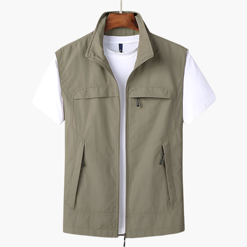 Herren Freizeitweste Modern – Vielseitige ärmellose Outdoor-Weste für Alltag und Freizeit