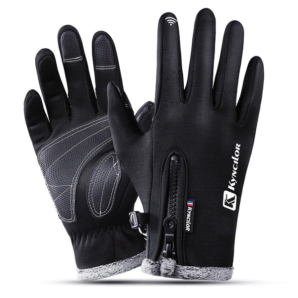 Unisex winterhandschoenen met rits en touchscreenfunctie