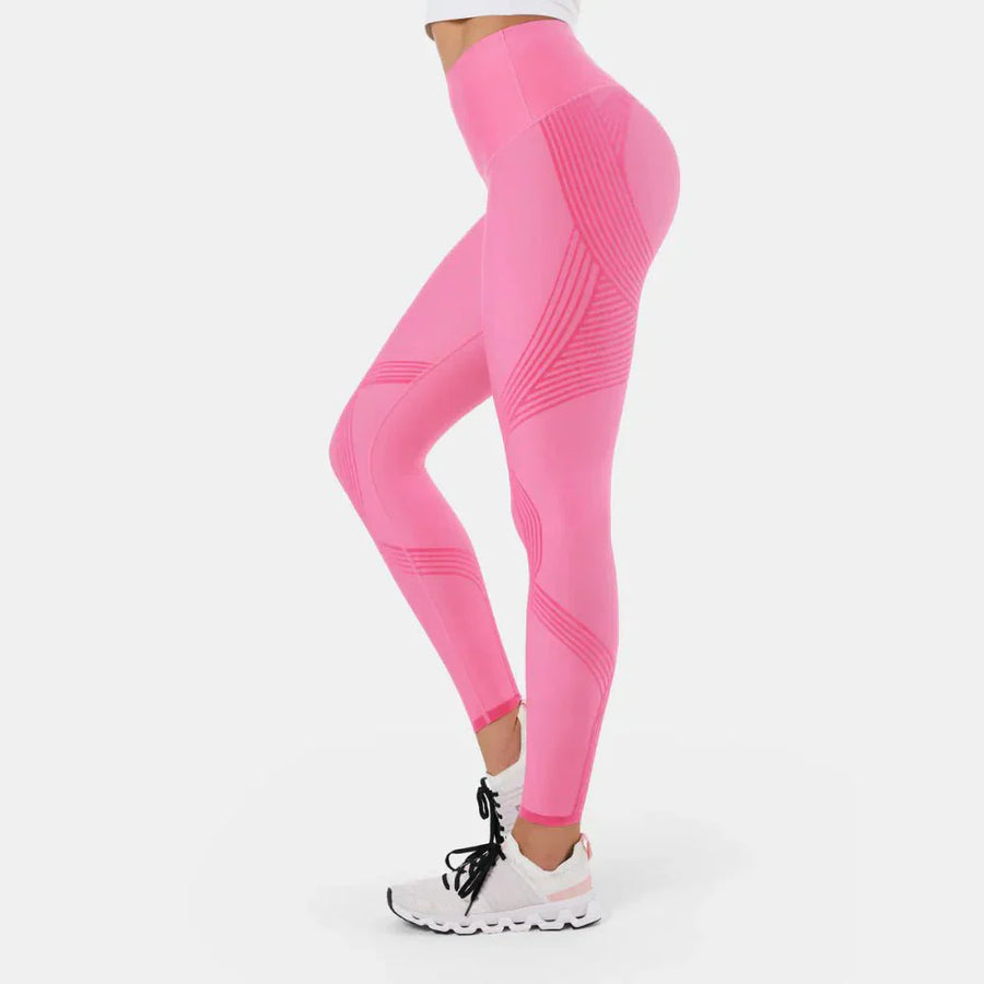 Damen Seamless Sportleggings mit Anti-Cellulite-Effekt – Figurformende Kompressionshose für Fitness & Alltag