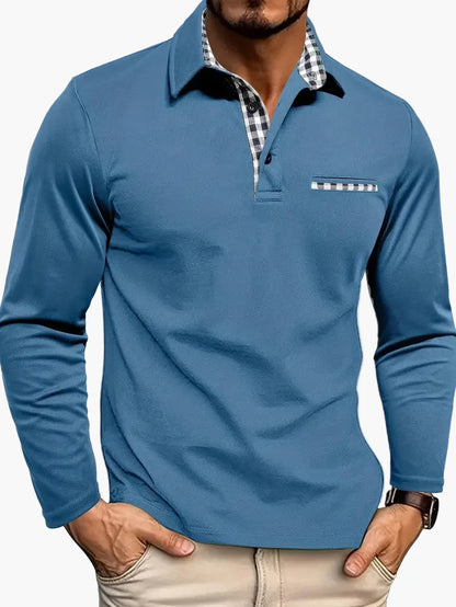 Herren Langarm Polo – Eleganter Freizeit- und Business-Look, Modernes Design, Vielseitig kombinierbar