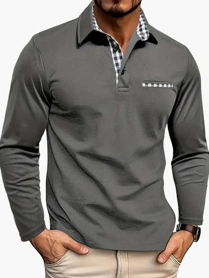 Herren Langarm Polo – Eleganter Freizeit- und Business-Look, Modernes Design, Vielseitig kombinierbar