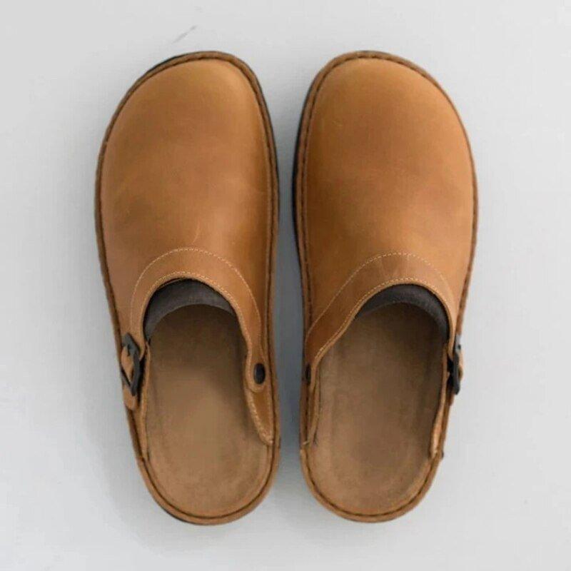 Herren Clogs Komfort Pantoletten mit Schnalle – Alltag & Freizeit